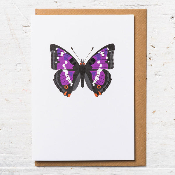 Purple Emperor Butterfly Greeting Card